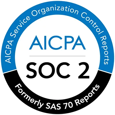 SOC 2 Type II certified — AICPA Service Organization Control Reports